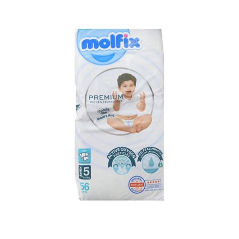 MOLFIX PREMIUM DIAPERS JUNIOR (5) 11-25KG 56PCS
