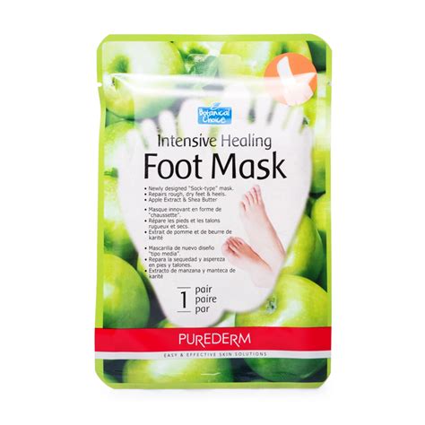 PUREDERM INTENSIVE HEALING FOOT MASK GREEN APPLE 32G