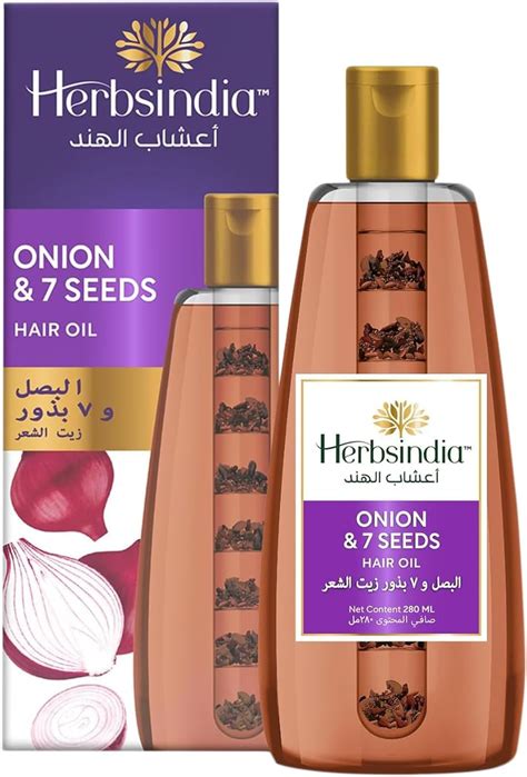 HERBSINDIA HAIR OIL ONION&7 SEEDS 180G