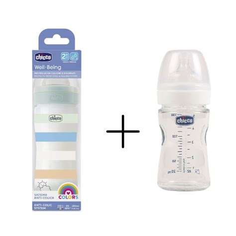 CHICCO WELL BEING (Offer: 150ml + 250ml baby bottle + glass bottle)