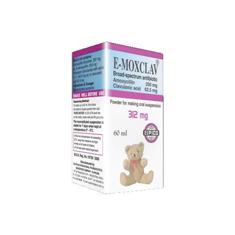 E - MOXCLAV 312 MG SYRUP 60 ML --