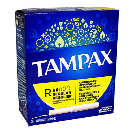 TAMPAX REGULAR 20 TAMPONS