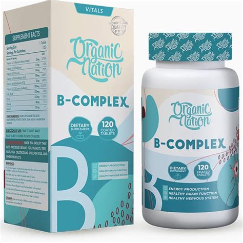 ORGANIC NATION B COMPLEX ADVANCED 120TAB