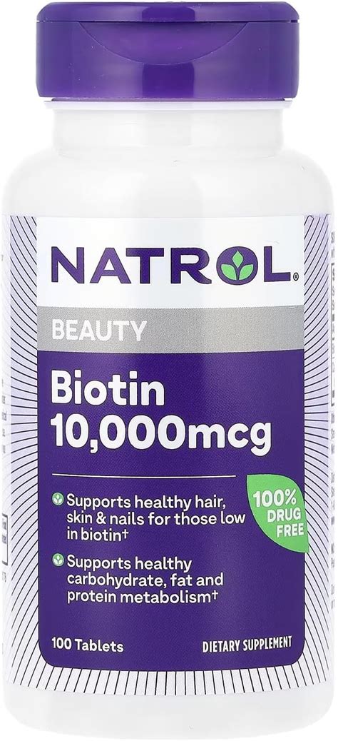 NATROL BIOTIN 10000MCG 100CAP