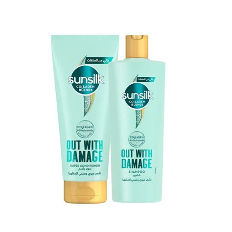 SUNSILK OUT WITH DAMAGE (SHAMPOO+COND) OFF25