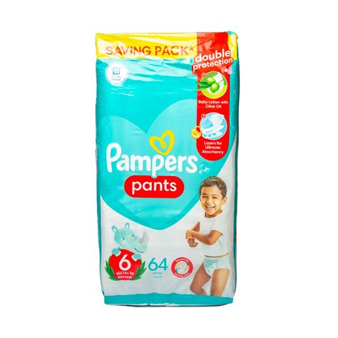 PAMPERS (PANTS 6) +16 KG 64 PCS