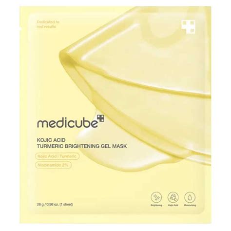 MEDICUBE KOJIC ACID TURMERIC BRIGHT GEL MASK 28G 1PCS %%