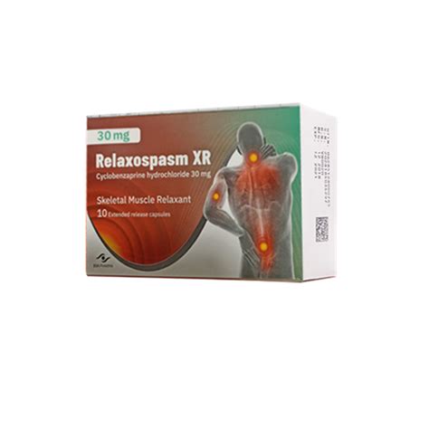 RELAXOSPASM XR 30 MG 10 EXT REL. CAP