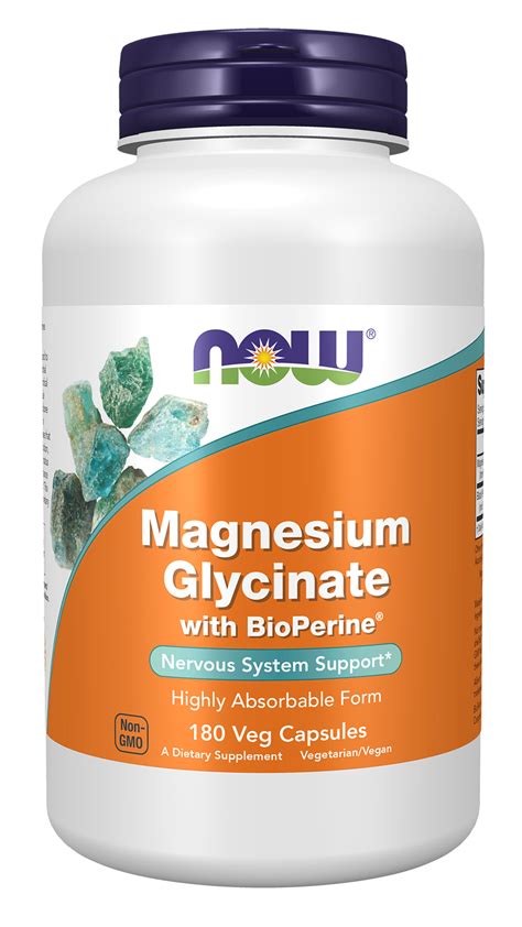 NOW MAGNESIUM GLYCINATE 180CAP