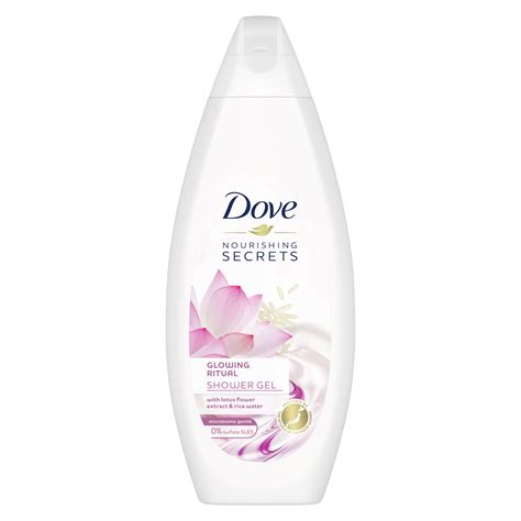 DOVE BODY WASH GLOWING RICE WATER&LOTUS FLOWER 750ML %%