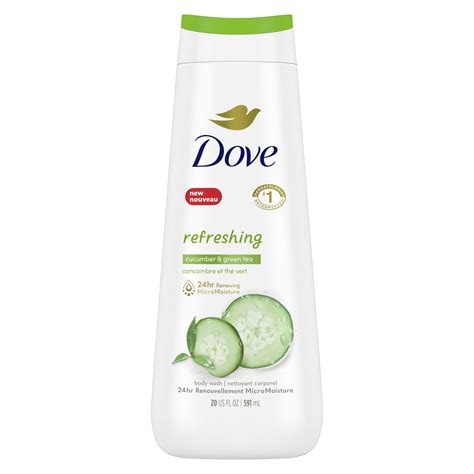 DOVE BODY WASH REFRESHING CUCUMBER&GREEN TEA 750ML %%