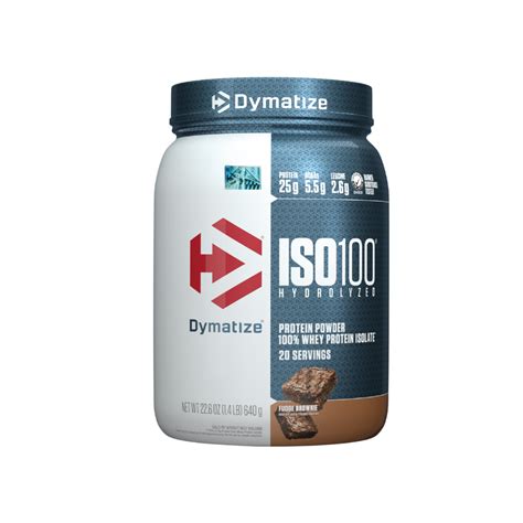 DYMATIZE ISO 100 FUDGE BROWNIE 20 SERVINGS 1.45 LB 660KG
