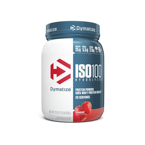 DYMATIZE ISO 100 STRAWBERRY 20 SERVINGS 1.34 LB 610KG