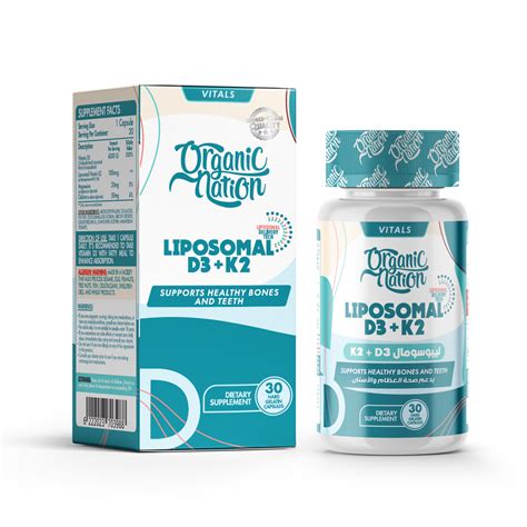 ORGANIC NATION LIPOSOMAL D3+K2 30 CAP