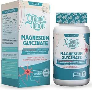 ORGANIC NATION MAGNESIUM GLYCINATE 60TAB