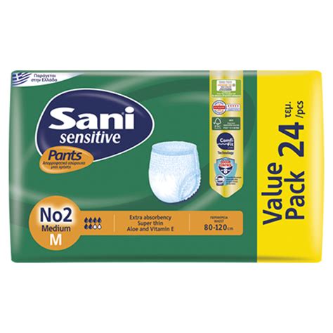 SANI SENSITIVE PANTS MEDIUM 24PCS (VALUE PACK)