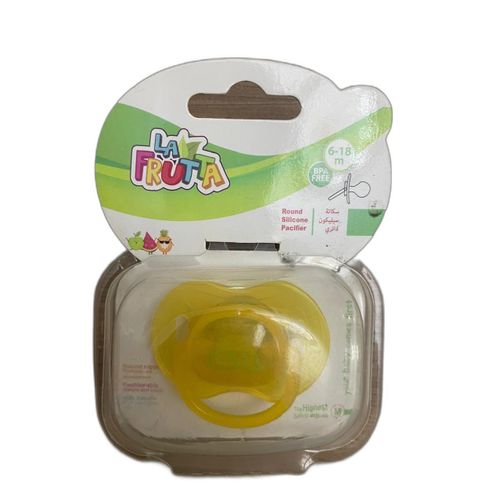 LA FRUTTA PACIFIER SILICON (M) 22232 سكاتة بالغطاء