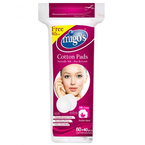 قطن ميغوس 80+40 مجاناً قطن مكياج كبير 20260