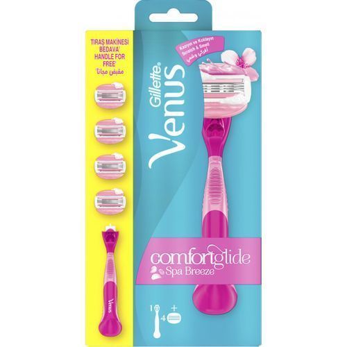 GTT VENUS SPA BREEZE F/WOM مقبض هدية +4 شفرات