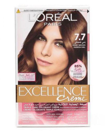 كريم لوريال إكسيلنس 7.7 بني عسلي1