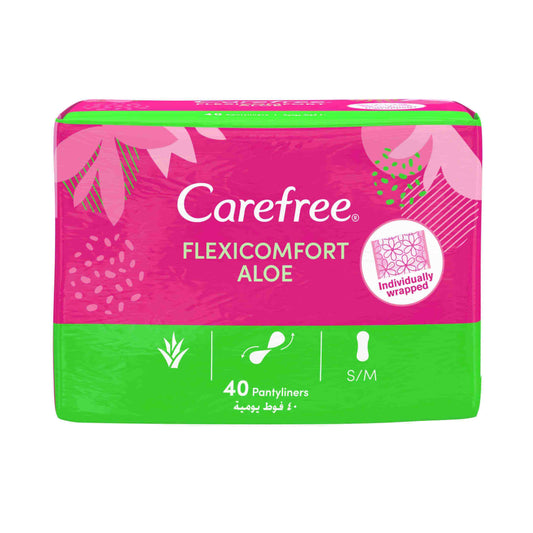 CAREFREE FLEXI COMFORT (ALOE) 40PCS (50533)