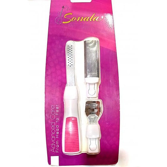 SONATA Code(88254) طقم عناية بالقدم موس +2 مبرد