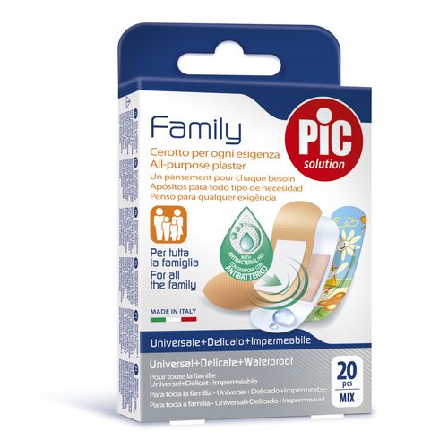 PIC FAMILY PLASTER ANTI BAC MIX 20 PCS