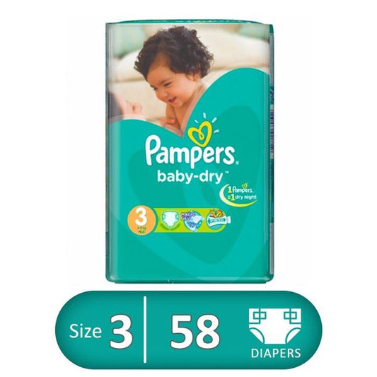 PAMPERS (3) MIDI (4-9KG) 58PCS ميدي