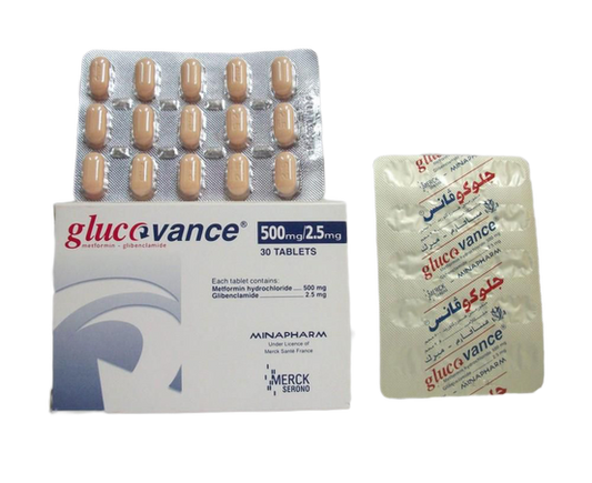 GLUCOVANCE 500MG /2.5 MG 30TAB