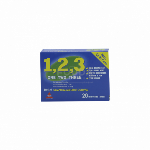 ONE TWO THREE 1 2 3 (COLD - FLU) 20TAB