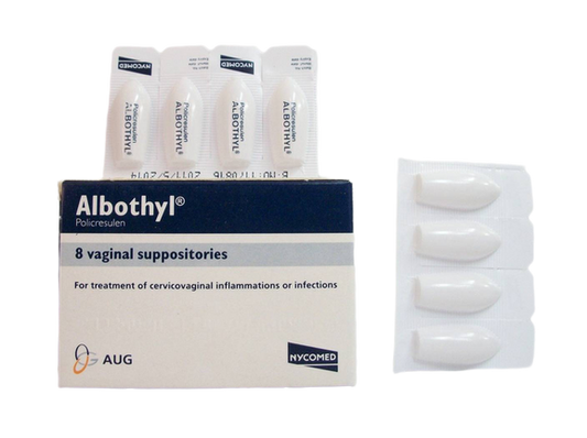 ألبوثيل 90 ملغ 8 أقراص مهبلية