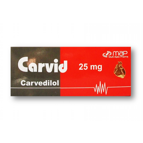 CARVID 25 MG 20TAB