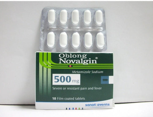 Oblong Novalgin 10 Tab