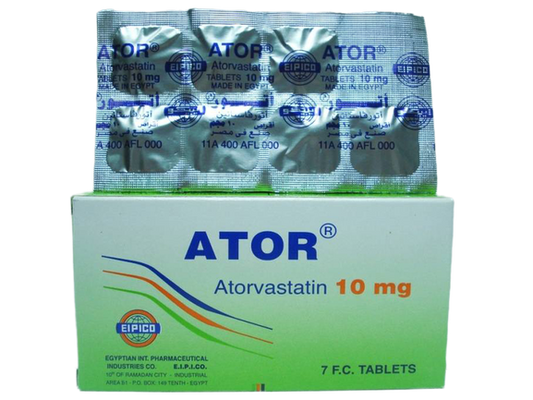 ATOR 10 MG 7 TAB