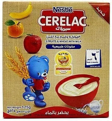 CERELAC 250 GM 3فواكه و لبن