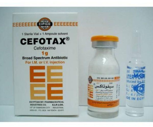 CEFOTAX 1 GM 1 VIAL+1 AMP SOLVENT