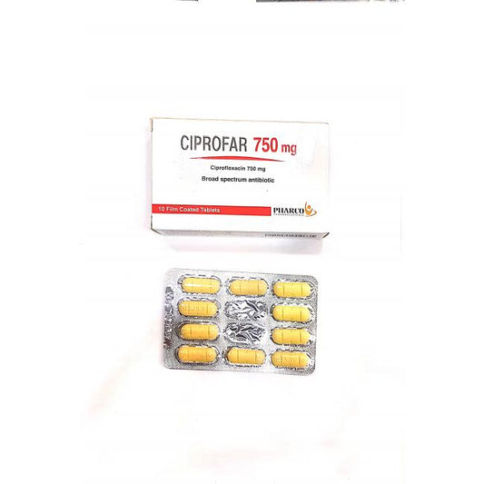 CIPROFAR 750MG 10 TAB
