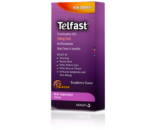TELFAST PEDIATRIC 6 MG SYRUP 100ML