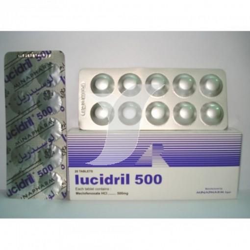 LUCIDRIL 500 MG 20 TAB