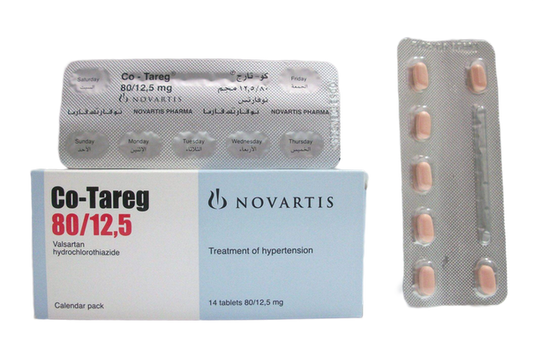 CO-TAREG 80 / 12.5 MG 14 TAB