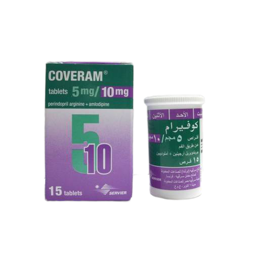 COVERAM 5MG/10 MG 15 TAB