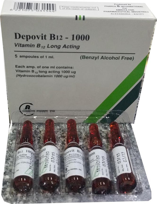 DEPOVIT - B12- 1000 MCGM 5 AMP