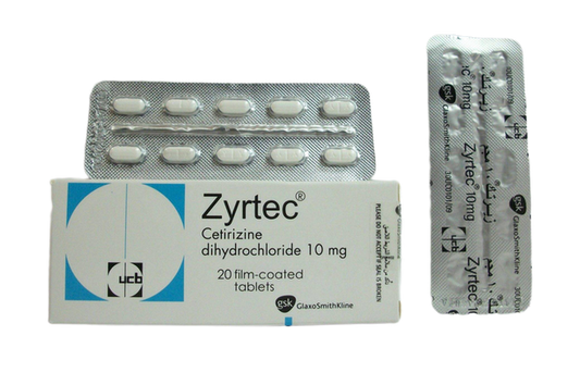 زيرتك 10 ملغ 20 قرص