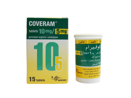 COVERAM 10MG/5 MG 15 TAB