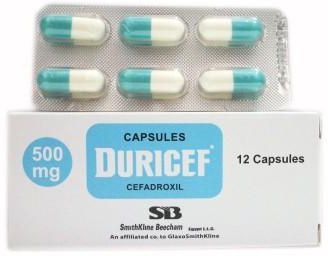 DURICEF 500 MG 12 CAPS