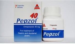 Pepzol (Omeprazole) 40 Mg 7Cap