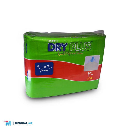 DRY PLUS 30 PCS 90 X 60 مفرش سرير طبى