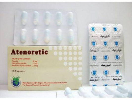 ATENORETIC 50MG 30 CAP