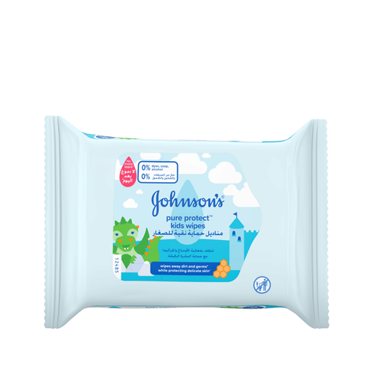 JJ PURE PROTECT KIDS 25 WIPES NEW