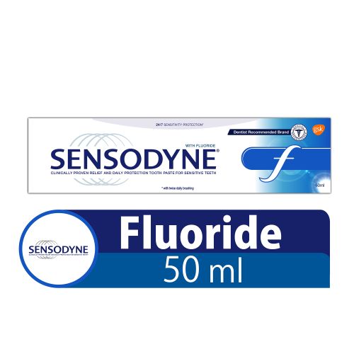 SENSODYNE FLUORIDE 50ML EVA عجون اسنان ازرق عرض